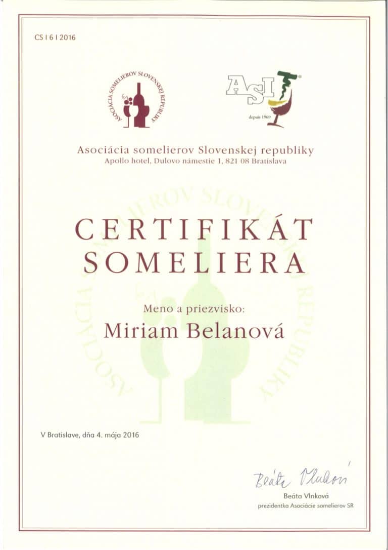 winebox certifikat someliera belanova