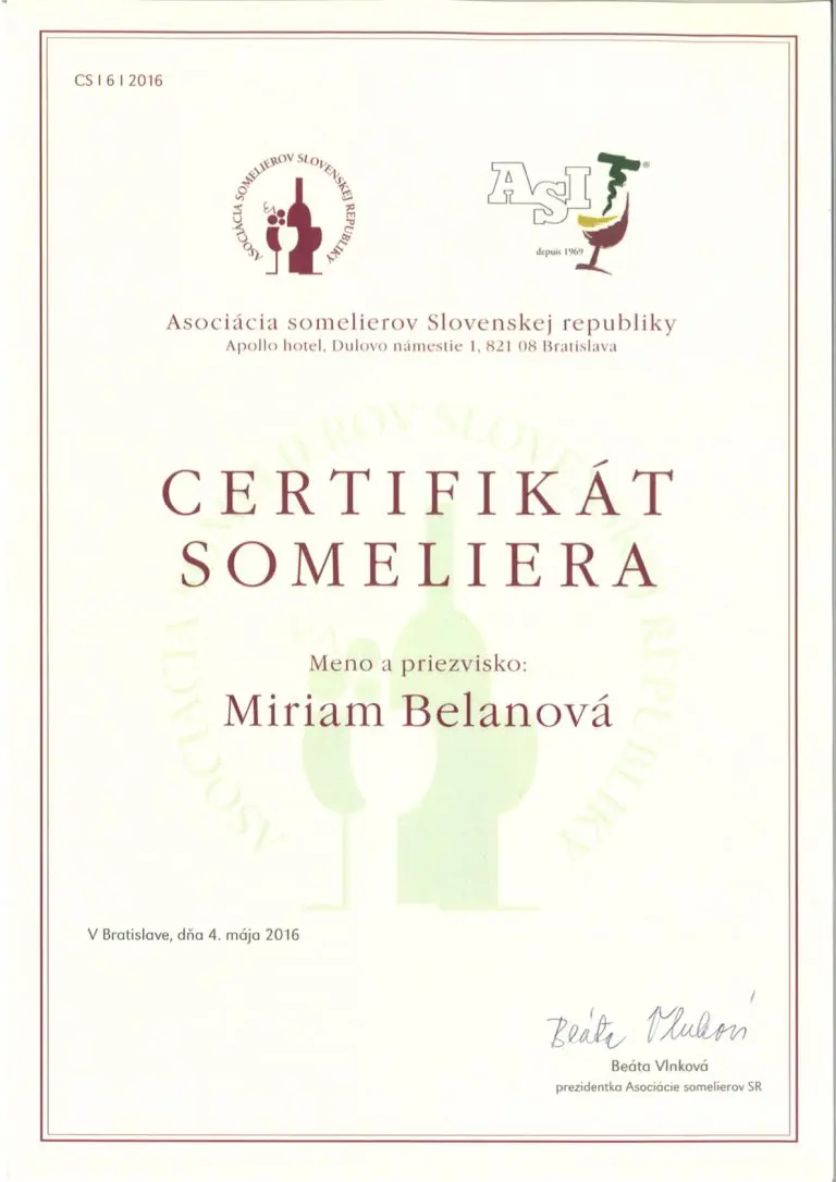 winebox certifikat someliera belanova